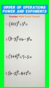 1K views · 93 reactions | Order of Operations Trick‼️ | Math Tricks Tutorial | Facebook