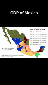 GDP of Mexico #gdp #mexico #mexican #geography #méxico