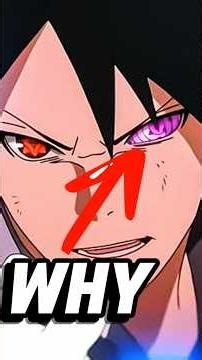 Why Does Sasuke Have Only One Rinnegan? 🤯 #sasuke #sasukeuchiha #naruto
