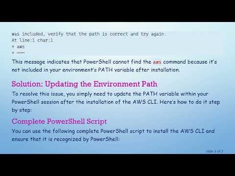 Troubleshooting PowerShell AWS CLI Installation Issues: Not Recognized Command