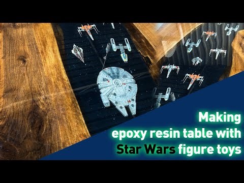 We Built a $12,000 Epoxy River Table with Star WarsToys