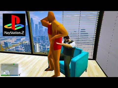 Playing GTA 5 with Playstation 2 Graphics...