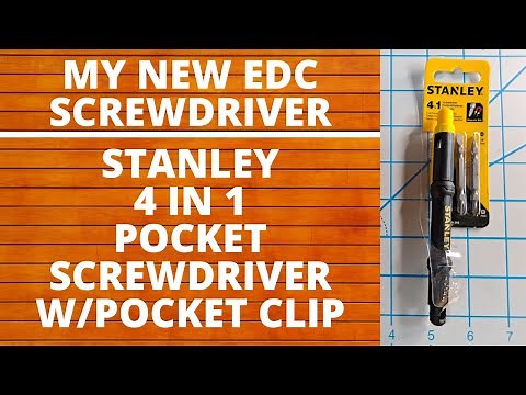 NEW EDC SCREWDRIVER, STANLEY 4 IN 1 INTERCHANGABLE MAGNETIC BIT SCREWDRIVER, EVERYDAY CARRY, TOOL