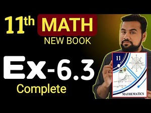 11th Math exercise 6.3 || class 11 mathematics new book Ex-6.3 || unit 6 sequences & series