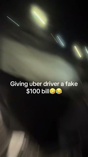Giving uber driver fake cash prank