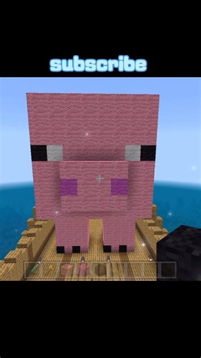 I build a Minecraft pig 🐷