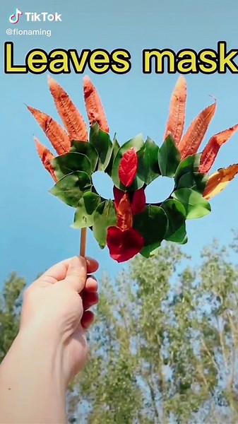 #CapCut#CapCut anasLivreDeCliches leaves mask for fun🤣😄 #diy #creativediy #handmade #kidshandmade #momlife #familytime #mom #kids #fyp #fypシ #fypage #fydo