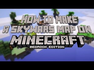 How to EASILY create a Skywars map on Minecraft Bedrock Edition!