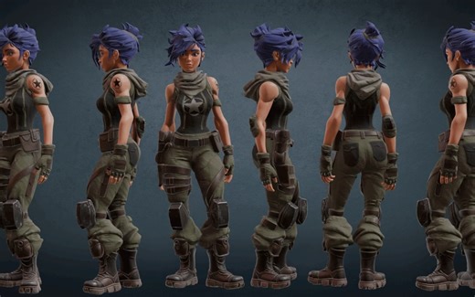 【中文字幕】AI Blender UE5创建游戏角色动画流程教程