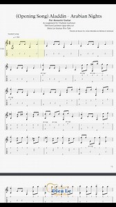 Aladdin - Arabian Nights (Opening Song) Acoustic Guitar Arrangement | Dien Le Guitar Pro | Facebook