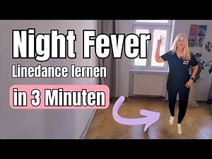 Learn Beginner Linedance Night Fever - Stayin alive – Easy in 3 minutes - Step Tutorial