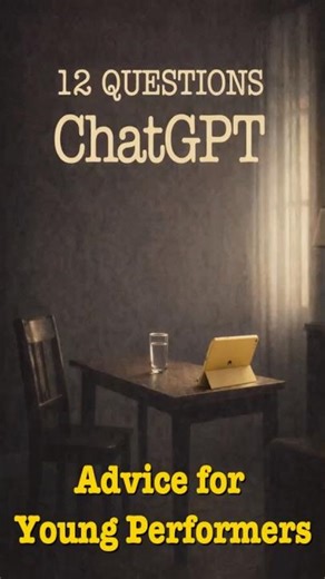 Advice for young people, considering careers in Television or Cinema.