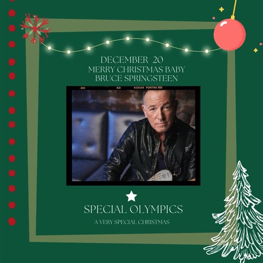5.2K views · 60 reactions |  The one time of the year the Boss isn’t the boss? That’s Santa!  Bruce Springsteen lent his iconic voice to the very first A Very Special Christmas album, rocking “Merry Christmas Baby” for a cause that’s near and dear to our hearts. ❤️ ✨ This timeless album has helped support Special Olympics athletes for decades. Celebrate the season, the music, and the joy of inclusion! | Special Olympics | Facebook