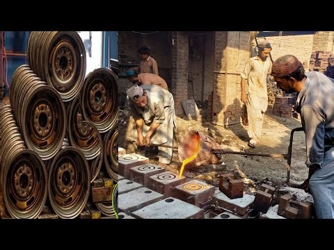 Inside a Factory How Casting Vehicle Rims are Manufactured | Process wheel Rim |