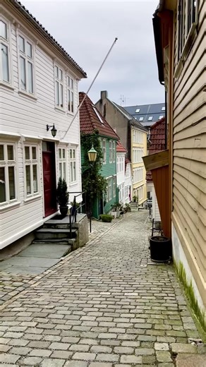 Walking through Strangebakken feels like stepping into a quieter, more intimate part of Bergen. The narrow street, lined with colorful wooden houses and charming details, creates a warm and cozy atmosphere. Sheltered from city noise, it invites you to slow down and enjoy the calm, historic character of Nordnes. A stroll through Strangebakken is pure Bergen charm and a small, peaceful escape in the heart of the city. #strangebakken #nordnes #smau #bergeninnorway #visitbergen