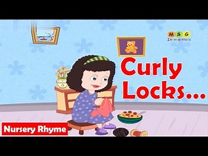 Curly-locks, Curly-locks...| Nursery Rhyme Curly locks| #nurseryrhymes |#kindergartenlearningvideos