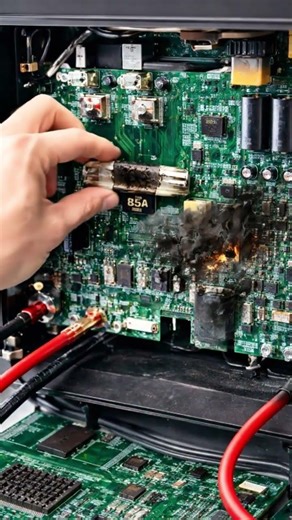 “850 kVA Inverter Blast Warning! 🔥 DC Fuse Burnt & PCB Failure Explained”#viralshort #inverter