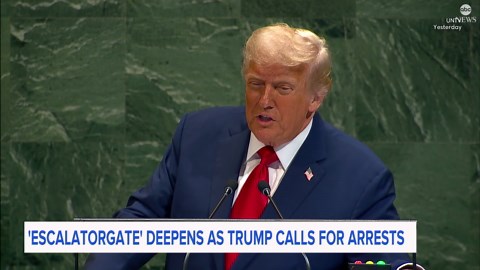 Trump demanding answers about escalator at UN