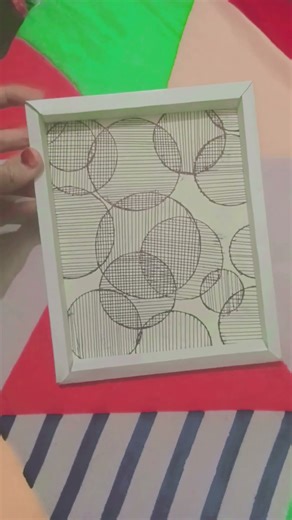 homemade paper frame