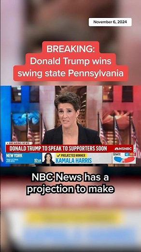 Donald Trump wins swing state Pennsylvania