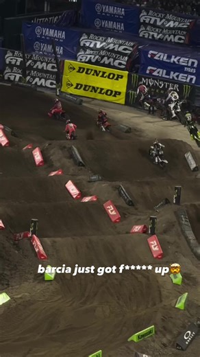 Slow motion bro didnt move or get up hoping he is all good 🙏🏼 #fyp #Supercross #mx #sx #crash