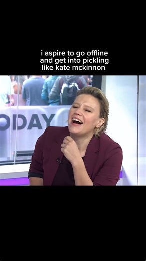 "i'm harvesting my produce, i'm canning, i'm pickling..." 🤣 #katemckinnon | Today Show