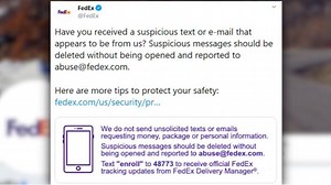 Investigators warn about scam messages claiming to be from FedEx, Amazon