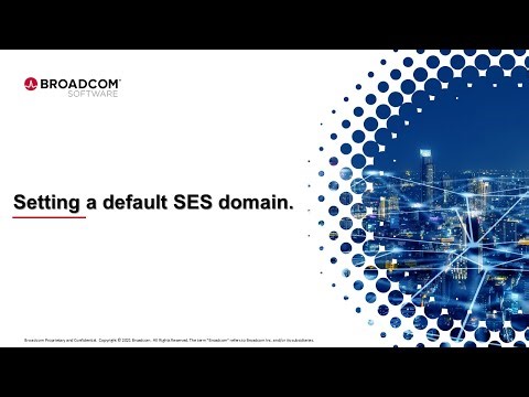 Setting a default SES domain