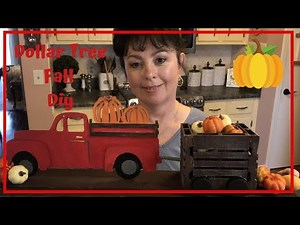 Dollar Tree Fall Diy | Dollar Tree Red Truck Decor Diy