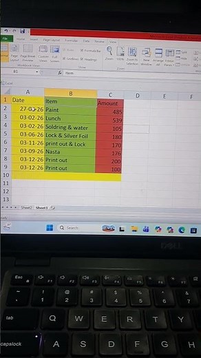 Freeze Row in Excel.