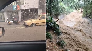 Fuerte aguacero en Medellín: hay vías principales totalmente inundadas - Minuto30