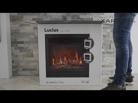 Xaralyn Electric LED Fireplace Lucius