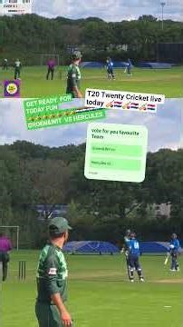 20 Twenty Cricket today Live