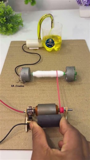 How to Make a Homemade Water Pump Generator Science Project | DIY DC Motor Science Experiment #diy