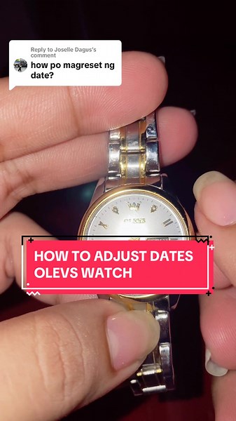 How to Adjust Dates on Olevs Watch