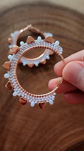 6.4K views · 2.4K reactions | ✨️ BEADED HOOPS TUTORIAL ✨️ ...