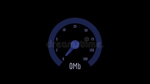 Internet Speedometer Speed Test Download and Upload 1000 Mb. Transparent Background Stock Video - Video of icon, speed: 113145581
