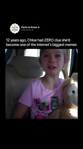 12 years ago, Chloe had no idea she would become one of the internet's most iconic memes. #shorts
