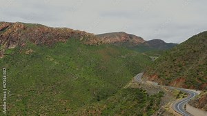 Cango Caves Mountain range near Oudtshoorn South Africa