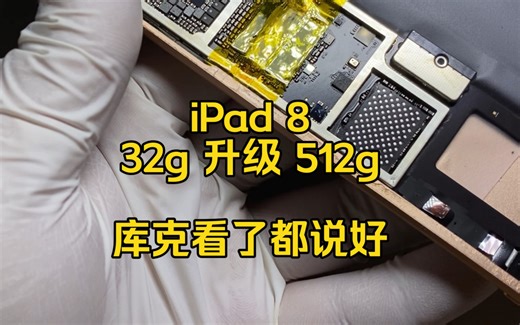 ipad8 32g升级512g 库克看了都说好