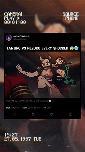 Tanjiro vs Nezuko fight 🥶🤯 #demonslayer #kny #viral