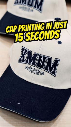 Watch the entire 30-minutes cap printing process in just 15 seconds #CapPrinting #CustomMerch #Printcious #Timelapse | Printcious Gifts | Facebook