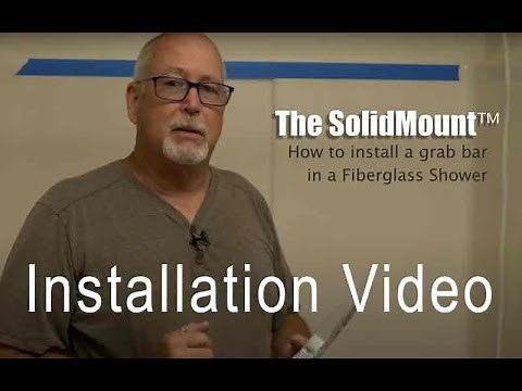 “How to Install a Grab Bar in a Fiberglass Shower | The Solid Mount® (Grab Bar Not Included)”