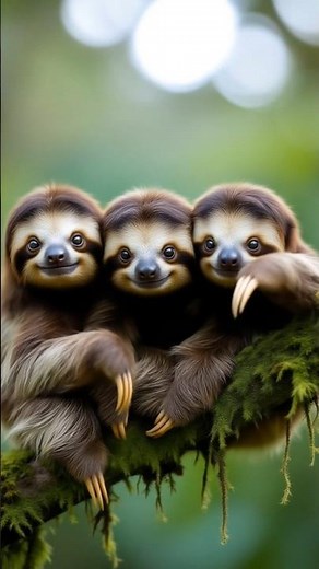 😂🐾 Baby Sloths Being Silly & Clumsy | Funniest Cute Sloth Moments #shorts #cute #funny #animals