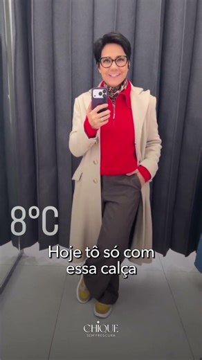 LOOK do DIA: CASACO, CALÇA e LENÇO animal print com VERMELHO! Você usaria?