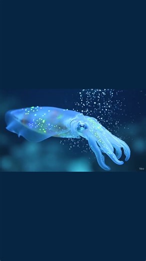Hypnotic Pet Squid ASMR 🦑 | Bioluminescent Relaxation in 4K Ultra Slow Motion #shorts