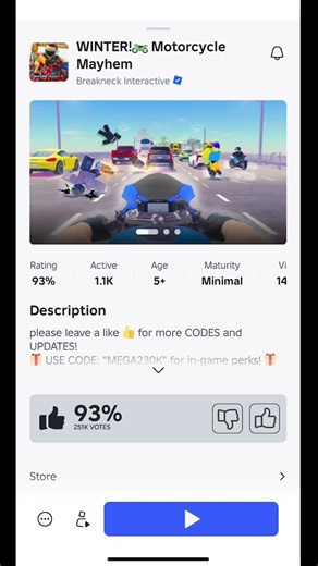 MOTORCYCLE MAYHEM | Winter Update & New High-Speed Racing! #roblox