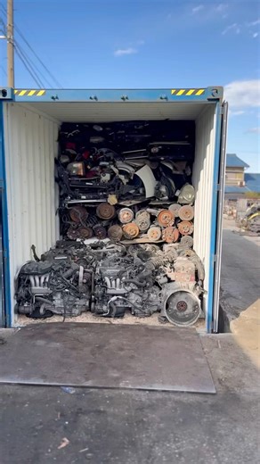 Japanese parts container loading process #japan #export