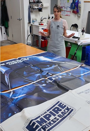 7-Foot Empire Strikes Back Poster Restoration