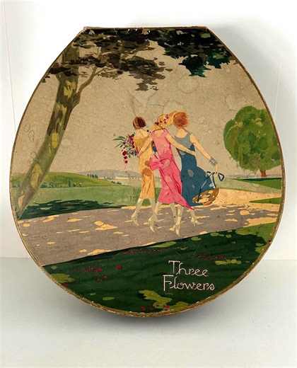 Art Deco Richard Hudnut Perfume Box . Three Flowers Cosmetics Container. - Etsy